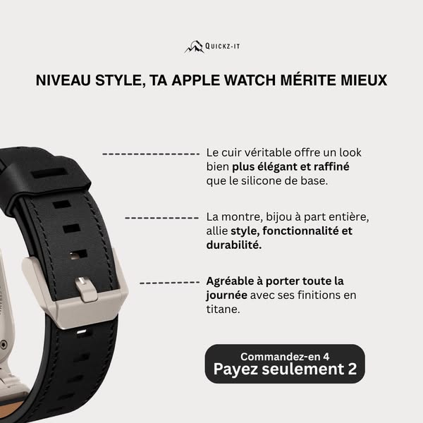 Fin de stock imminente ! 2 bracelets achetés = 2 offerts Profitez-en avant qu’il ne soit trop tard ! Livraison 48H gratuite !