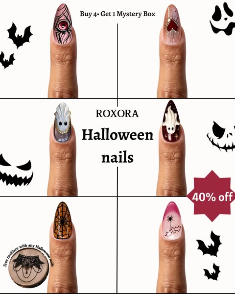 Halloween Nails | Spooky Press-On Nail Designs – ROXORA