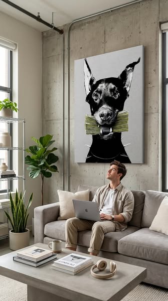 Cash Doberman | Canvas Inspire