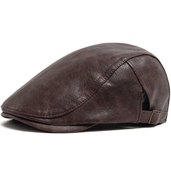 Hawthrone Leather Flat Cap