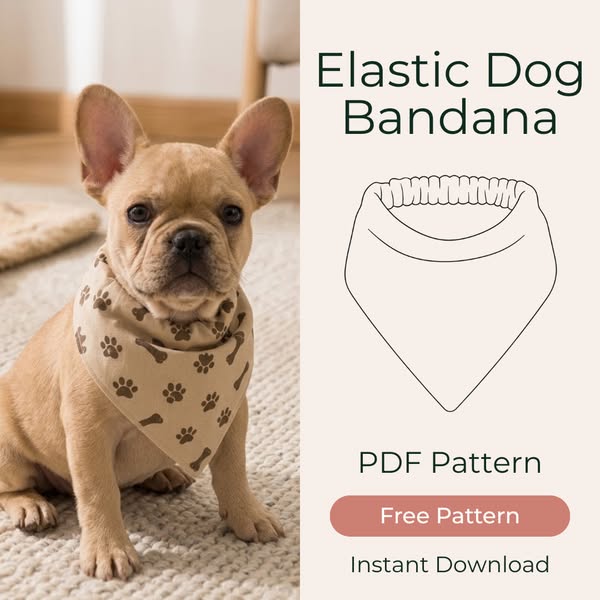 90% Off Dog Bandana Sewing Pattern