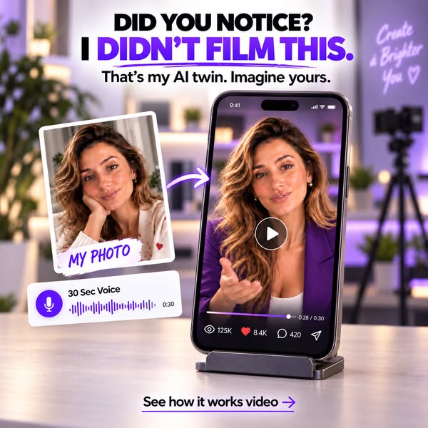Your AI Twin Avatar. $67 One-Time.