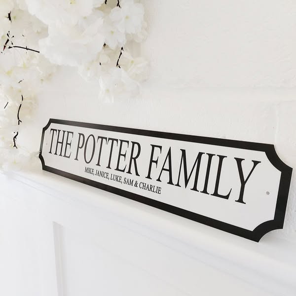 Personalised Family Street Sign – £14.95