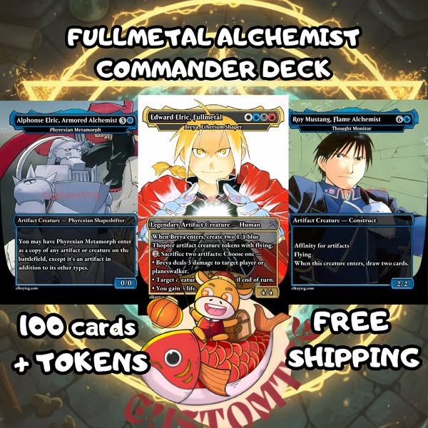 Fullmetal Alchemist Themed — Breya, Etherium Shaper Custom Commander Deck