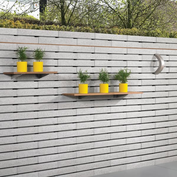 Moodul Garden Walling Blocks - Grey 600 x 300 Single Size - Outdoor Living Modular Garden Walling System