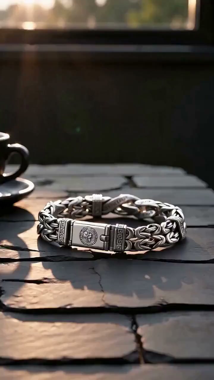 Herren Retro Sechssilben-Mantra-Armband