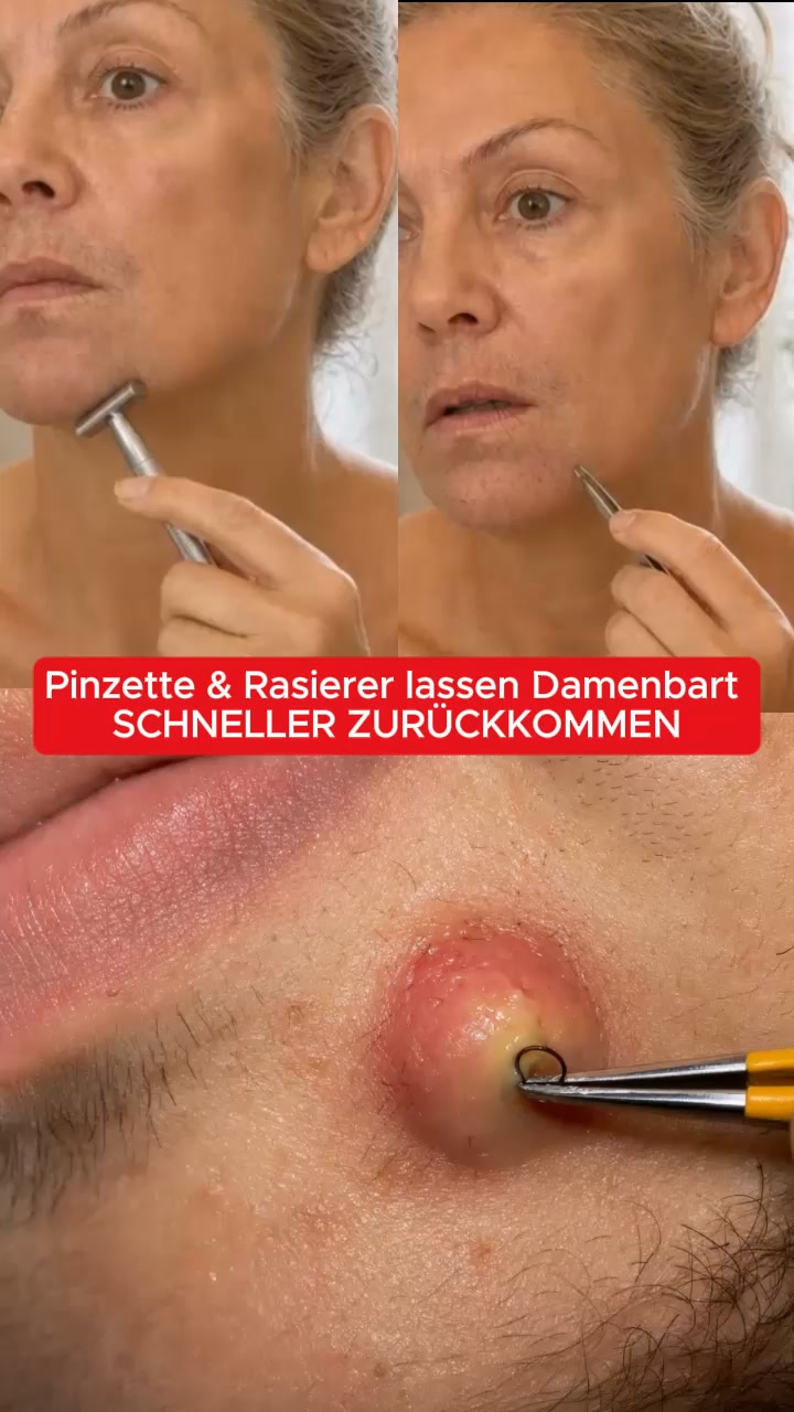 Damenbart? Hör auf zu rasieren, zupfen oder Lasern!