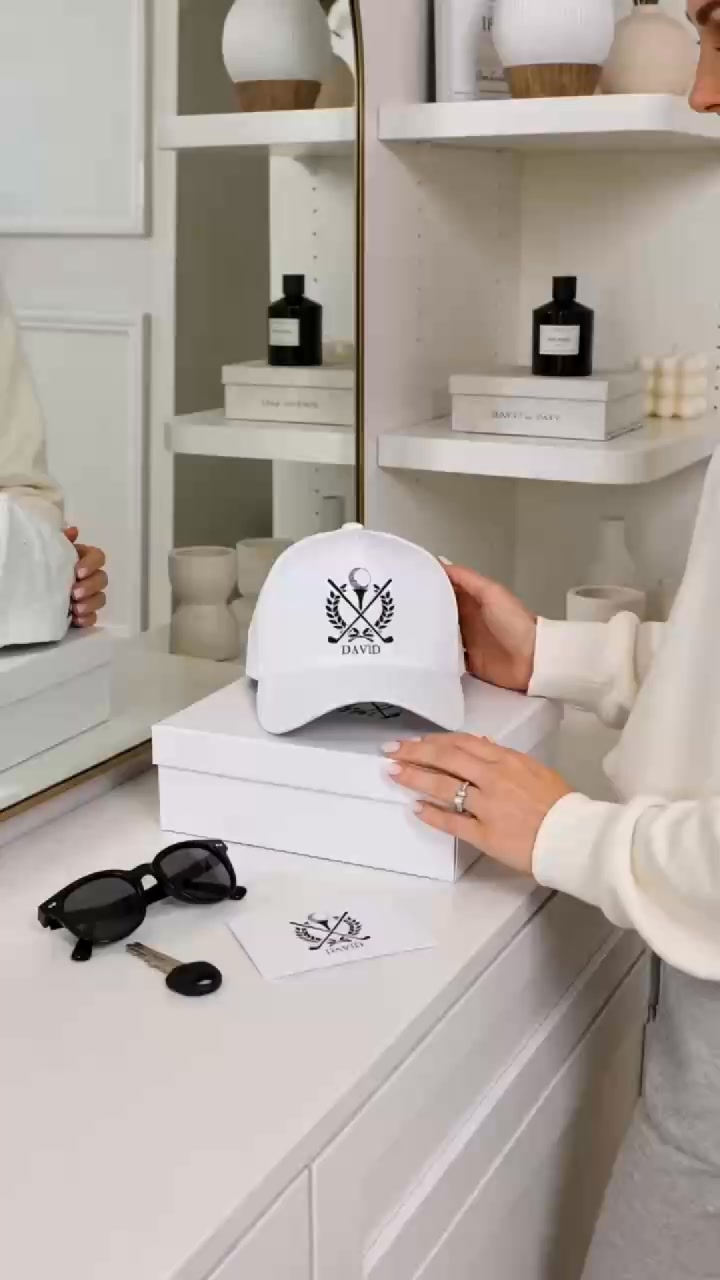 Golf Monogram Personalized Cap