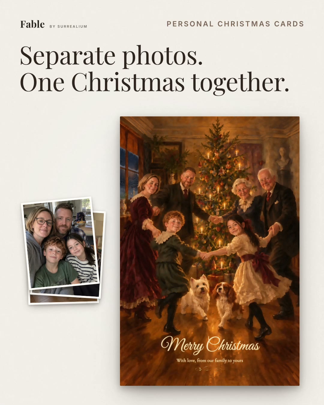 Your family. One magical Christmas card.