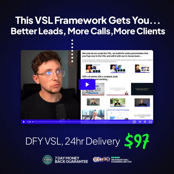 High Converting VSL in 24hrs