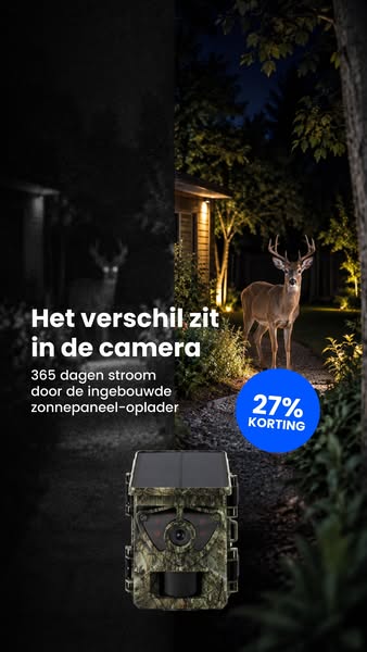 Wildcamera op Zonnepaneel
