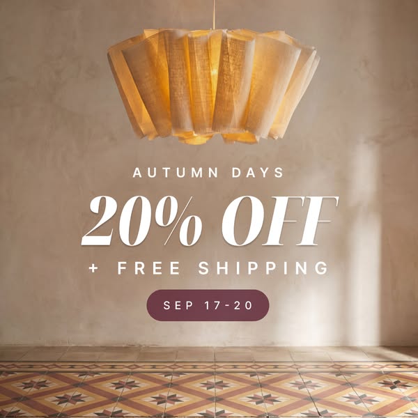 Autumn Days - 20% OFF + FREE Shipping. 17-20 Sept.