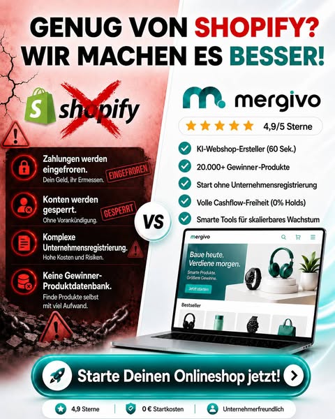 Mergivo - Build your webshop in minutes