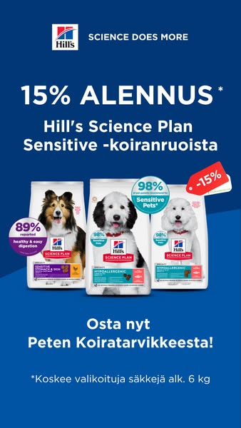 Sarjan ruoat on suunniteltu herkkävatsaisille koirille