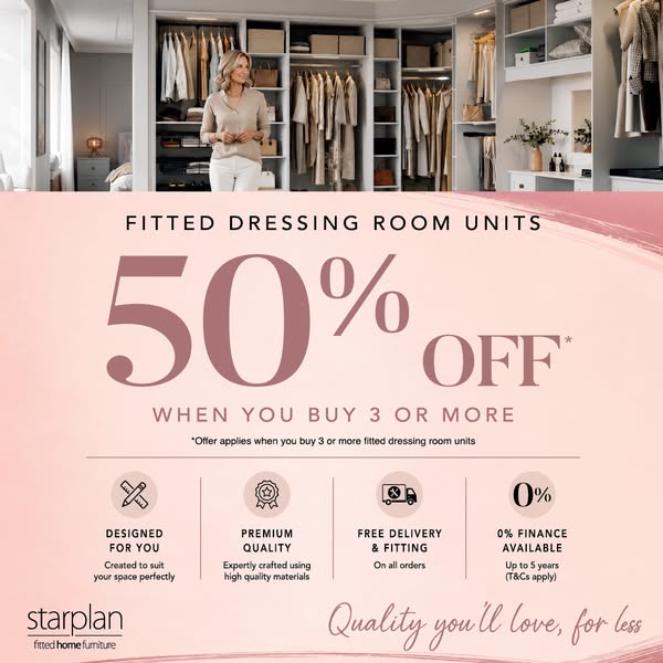 Dressing Rooms: 50% Off