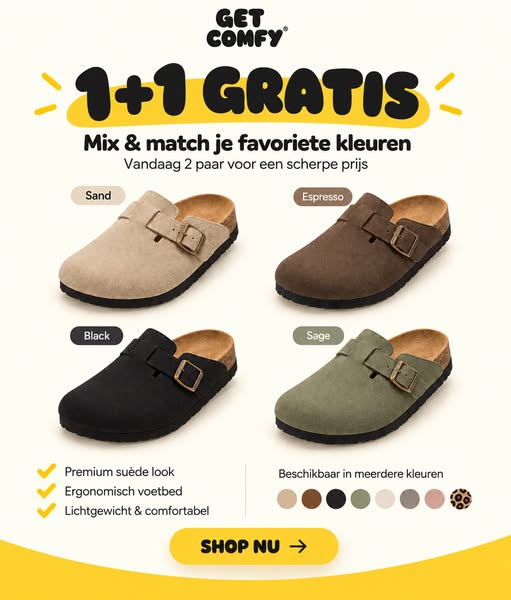 1+1 GRATIS TIJDENS CLOG-TEMBER