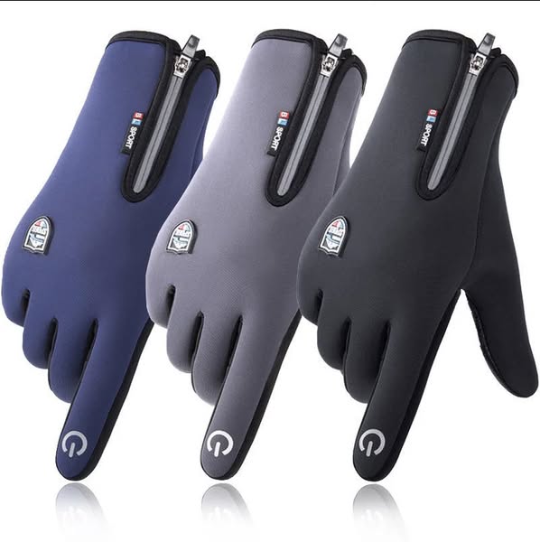 Outdoor Heated Gloves Windproof and Waterproof with Plus Velvet