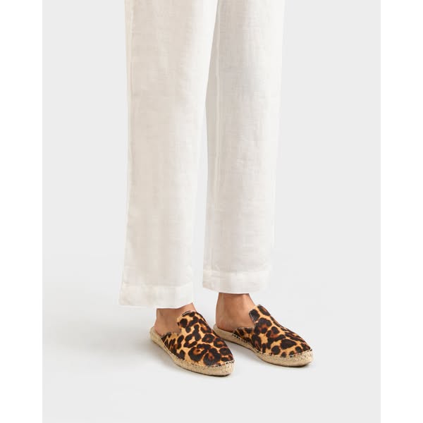 Calf Hair Mules - D62M0 - Serengeti Leopard