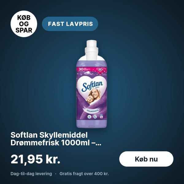 Softlan Skyllemiddel Drømmefrisk 1000ml – Uimodståelig Blødhed & Friskhed