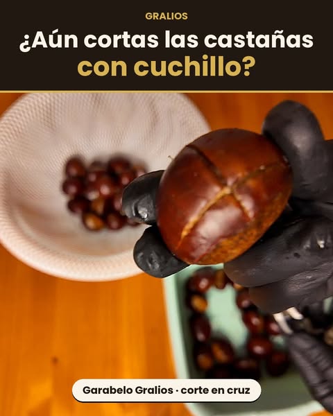 Garabelo Gralios · Corte en cruz