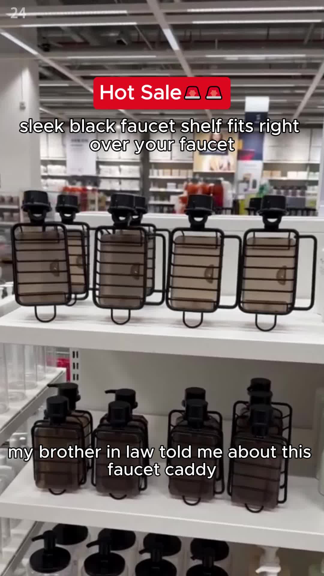 Multifunctional Aluminium Faucet Rack