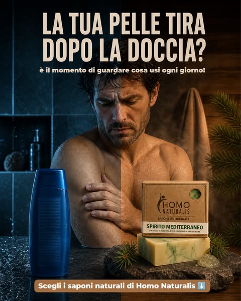 Saponi uomo 100% naturali