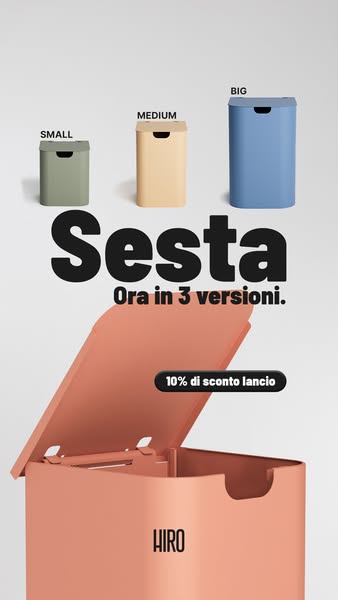 10% su tutta la linea Sesta: Il cestino che non nascondi!