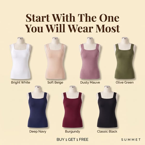 Seven colours. Second one free.