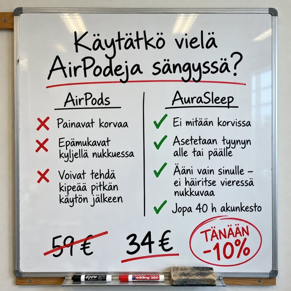 Nuku ilman kuulokkeita