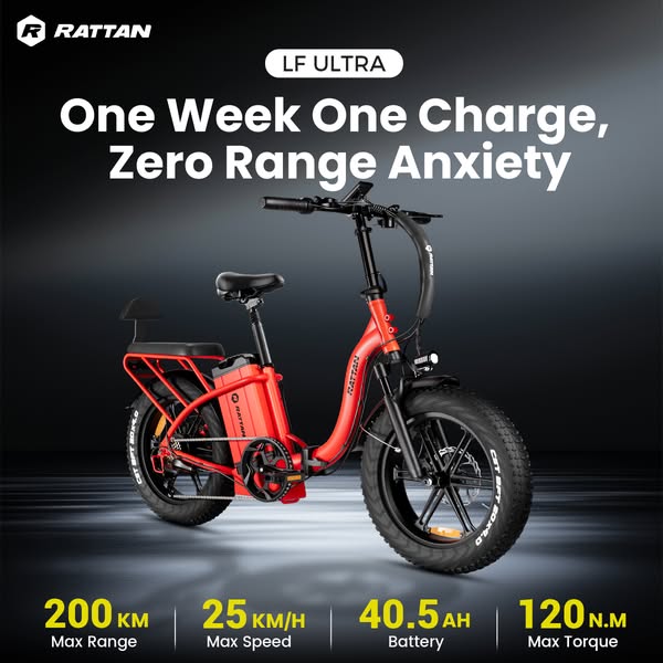 Rattan LF Ultra: 200km Range Ebike