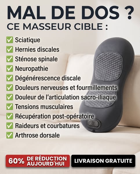 Ce masseur pour le dos s'arrache en ce moment !