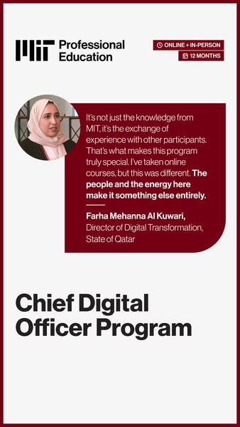Enroll now and live the MIT Experience.