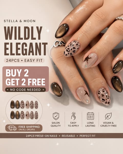 Bronze Cat Eye Almond 24PCS
