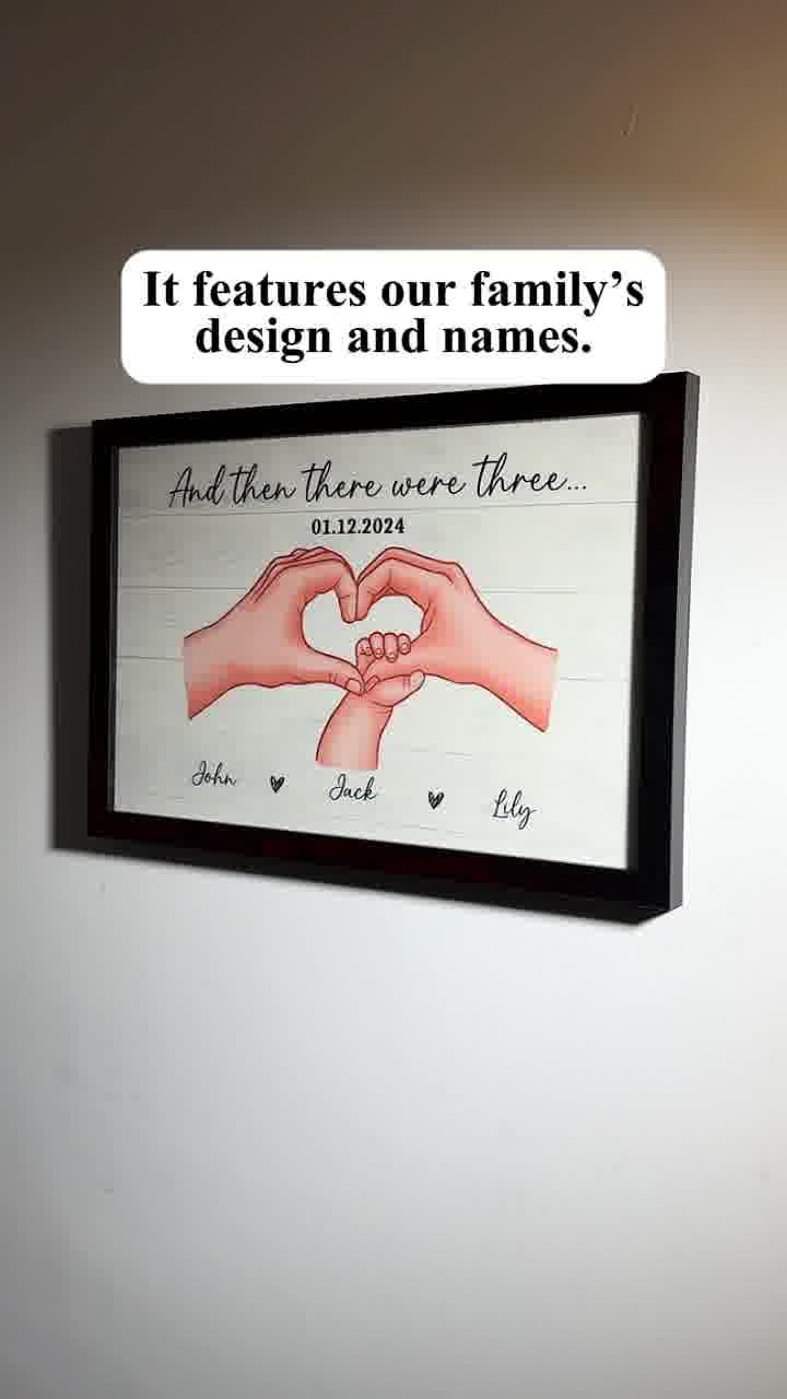 Personalized Poster/Canvas to Celebrate New Baby