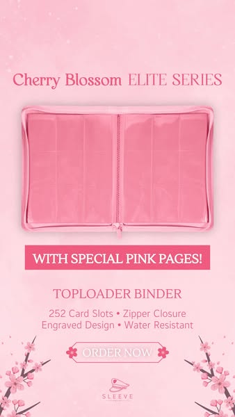 Limited Edition Cherry Blossom Toploader Binder