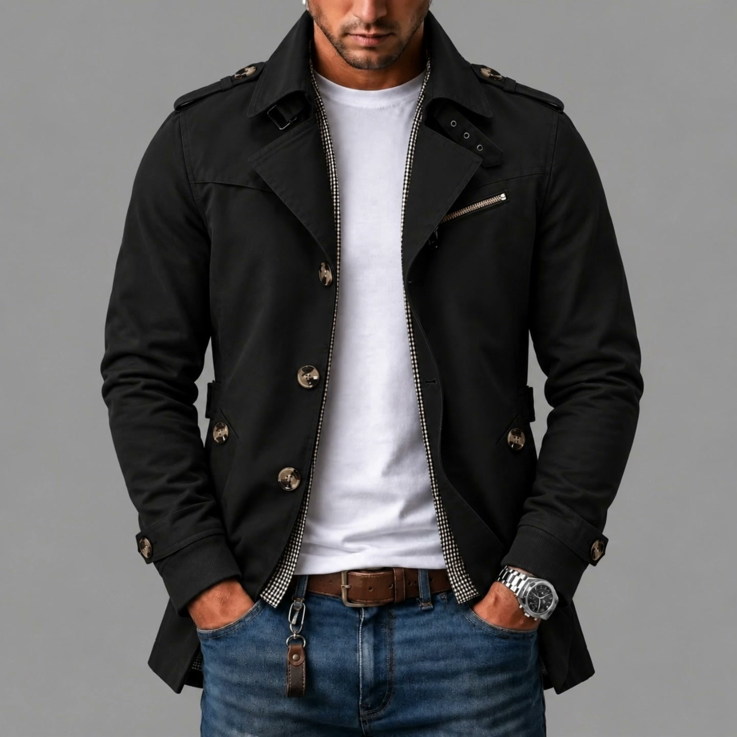 DONACCI Cotton Trench Coat