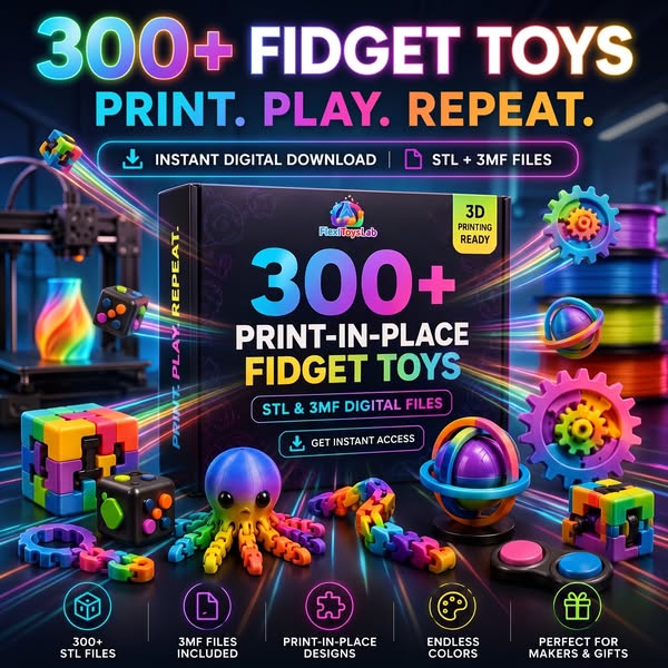 Print 300+ Fidget Toys