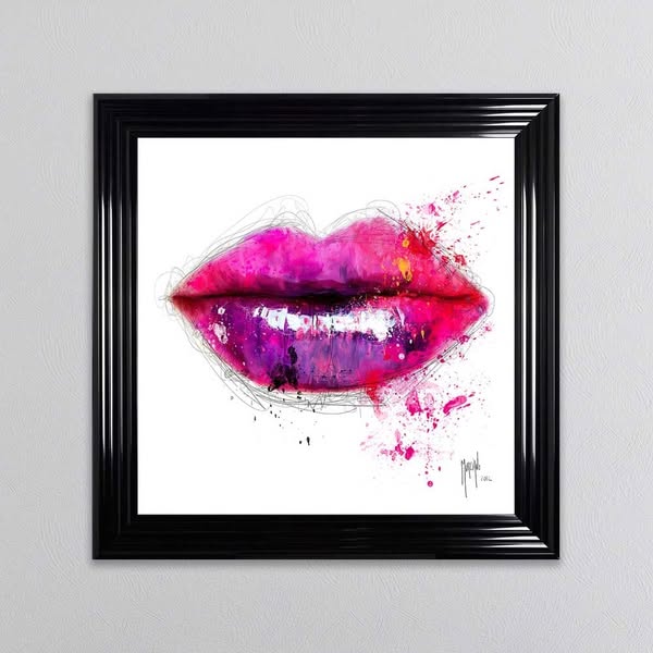 Colours of Kiss Lips Framed Picture by Patrice Murciano