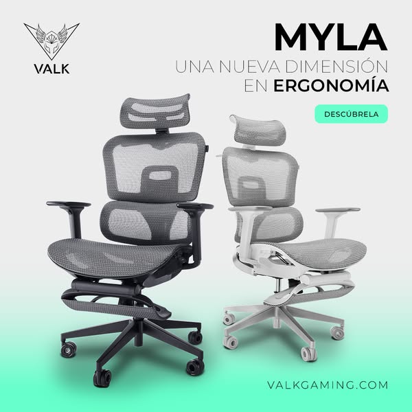 VALK MYLA - Nueva silla ergonómica de malla