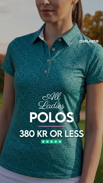 ALL LADIES GOLF POLOS 380 KR OR LESS