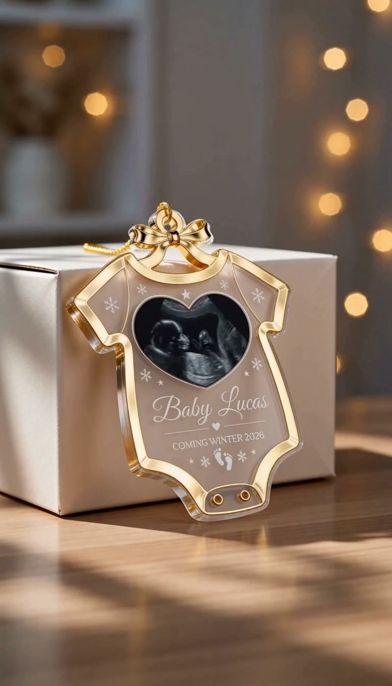 Personalized Ultrasound Baby Ornament