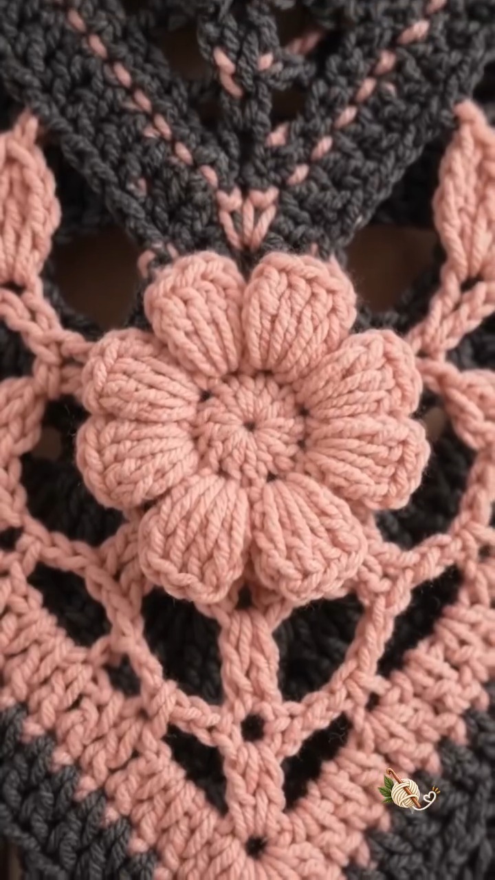 Elegant Floral Poncho Crochet Pattern PDF