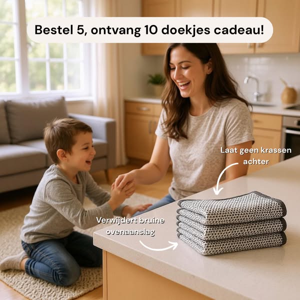 Verwijdert aangekoekt vet veilig en snel!