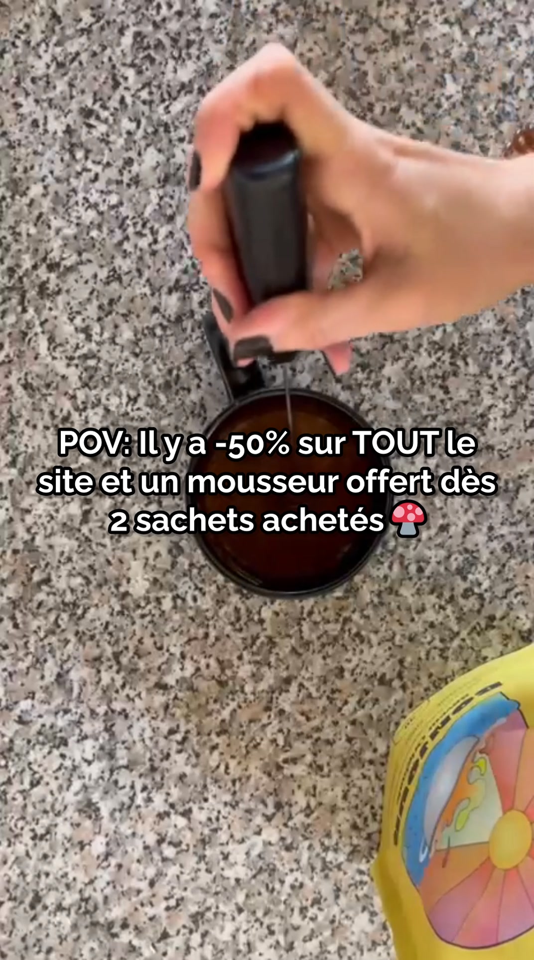 50% + mousseur offert et livraison gratuite !