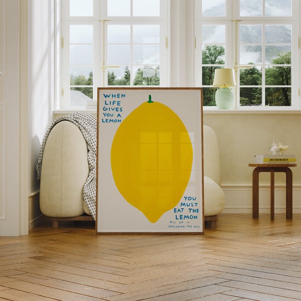 When Life Gives You A Lemon | Best Selling Shrigley Poster