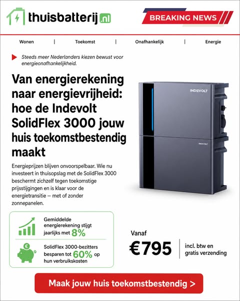 Steeds meer Nederlanders kiezen bewust voor energieonafhankelijkheid.