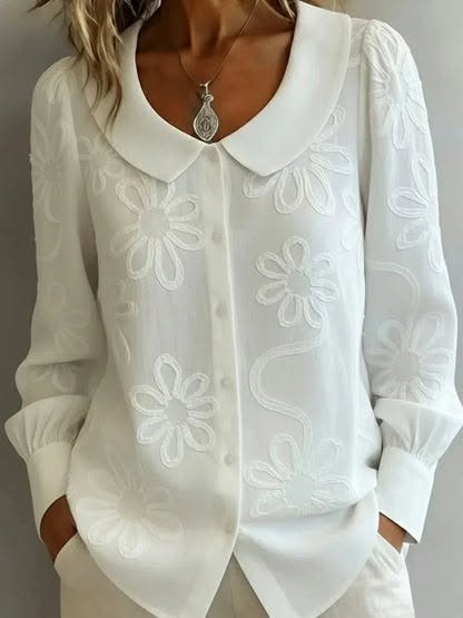 Subtle Raised Florals