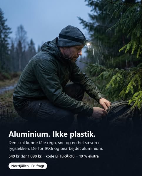 1.000 lumen. Op til 69 timer.