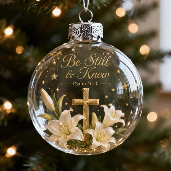 Psalms Scripture Christmas Ornament – A Beautiful Reminder of Faith