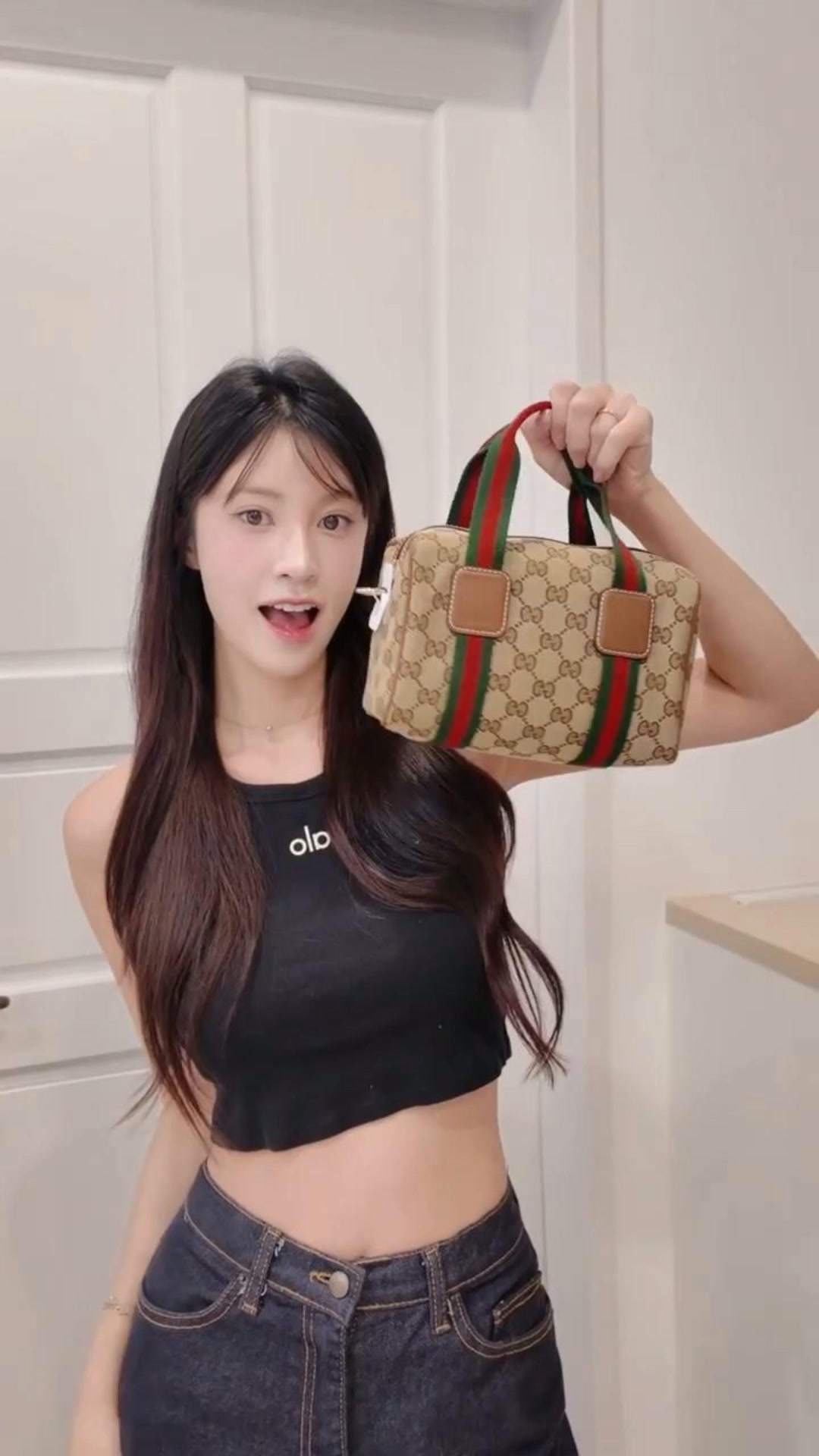 Classic Jacquard Crossbody Purse